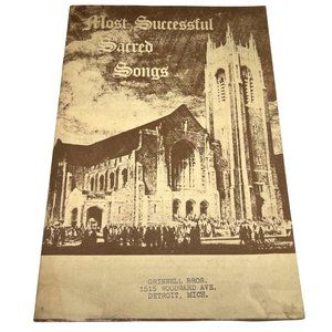 Grinnell Bros Most Successful Sacred Songs Songbook Vintage Sheet Music